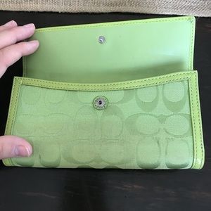 Coach Bags - Lime Green Coach wallet! Coach Bags - Lime Green Coach wallet!